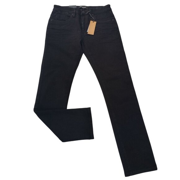 Kenneth Cole New York Slim Fit Mens Black Denim Jeans Straight Leg Cotton 30x32. - Picture 5 of 8